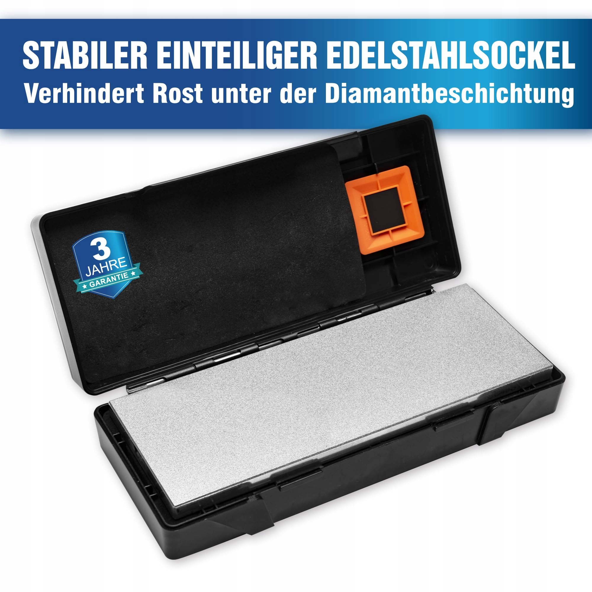 SHARPAL Ostrzałka Diamentowa Dwustronna 325/1200 z Prowadnicą 20x7 cm — miniatura 6