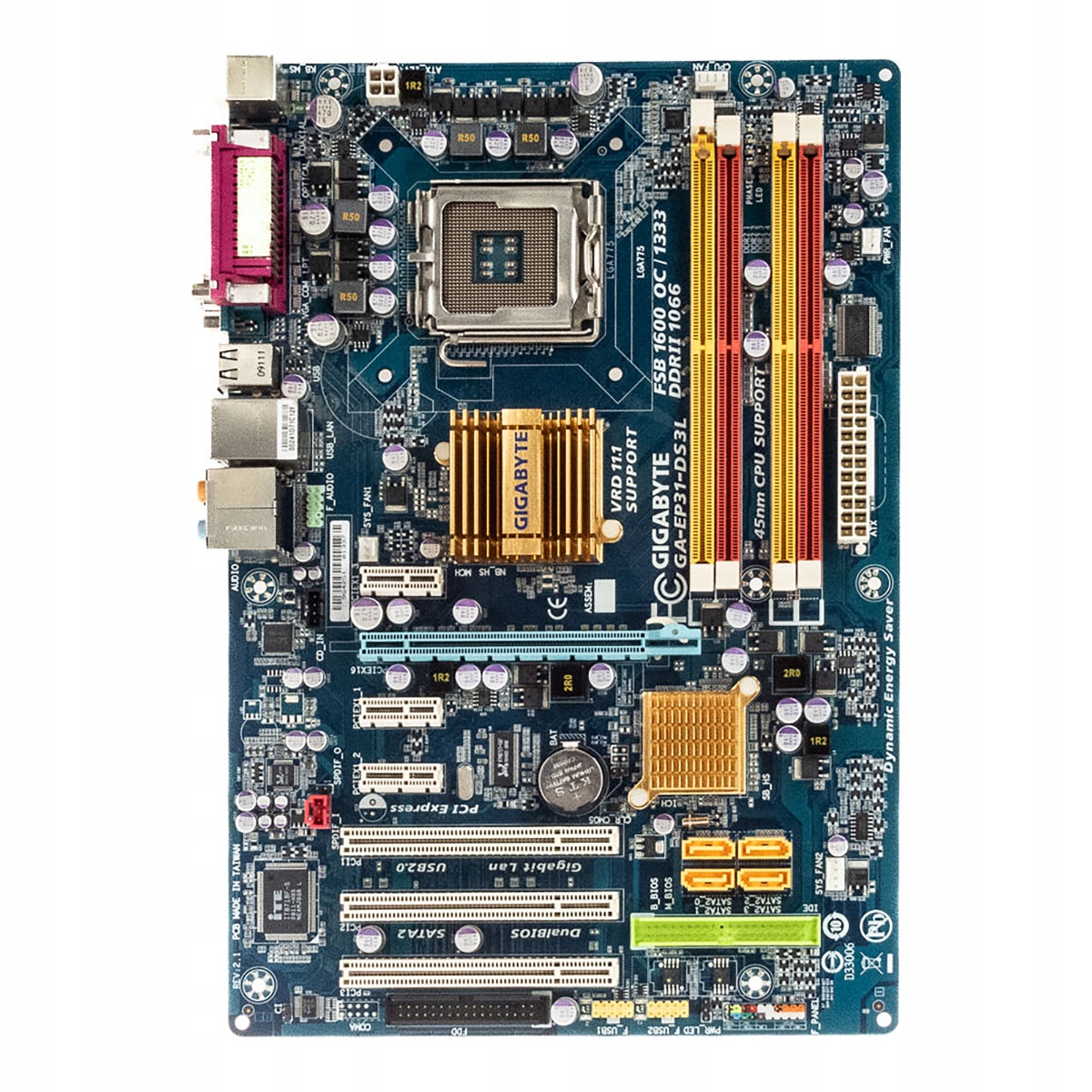 Gigabyte GA-EP31-DS3L REV:2.1 Socket 775 DDR2 PCIe Pci Atx