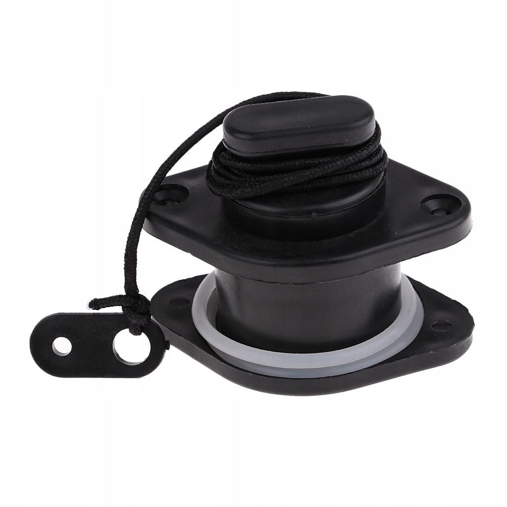 Kayak Scupper Plug with , Inflatable Hole Valve Replacement 24mm Black Materiał inny