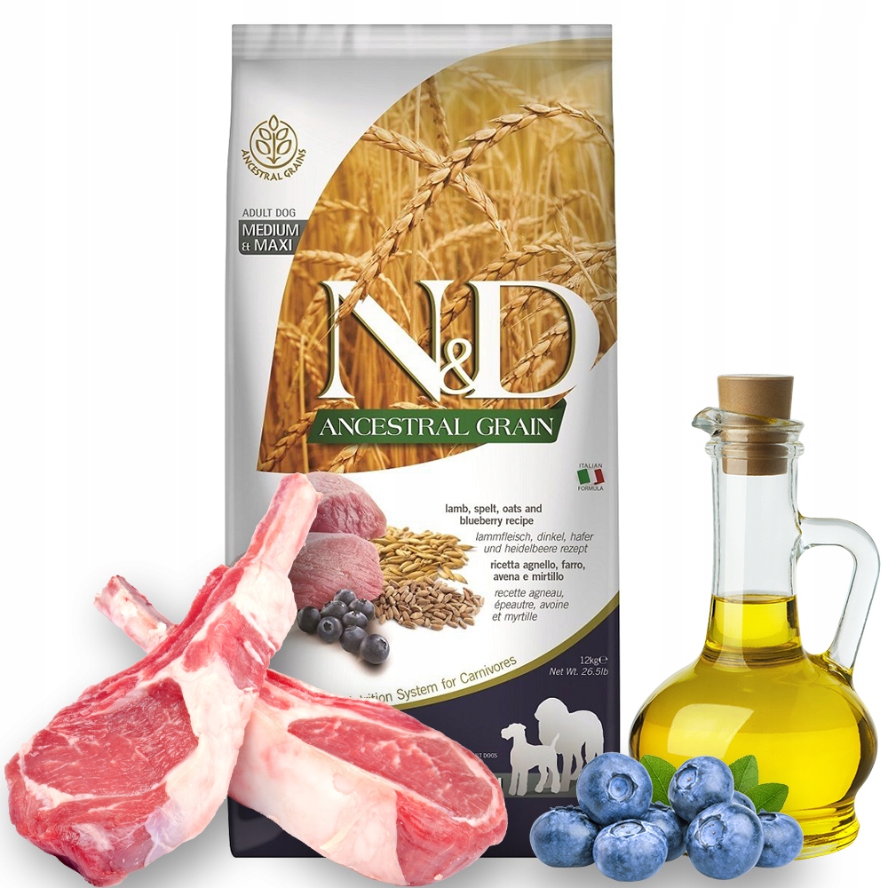 Nd Ancestral Medium Maxi Adult Lamb 12kg