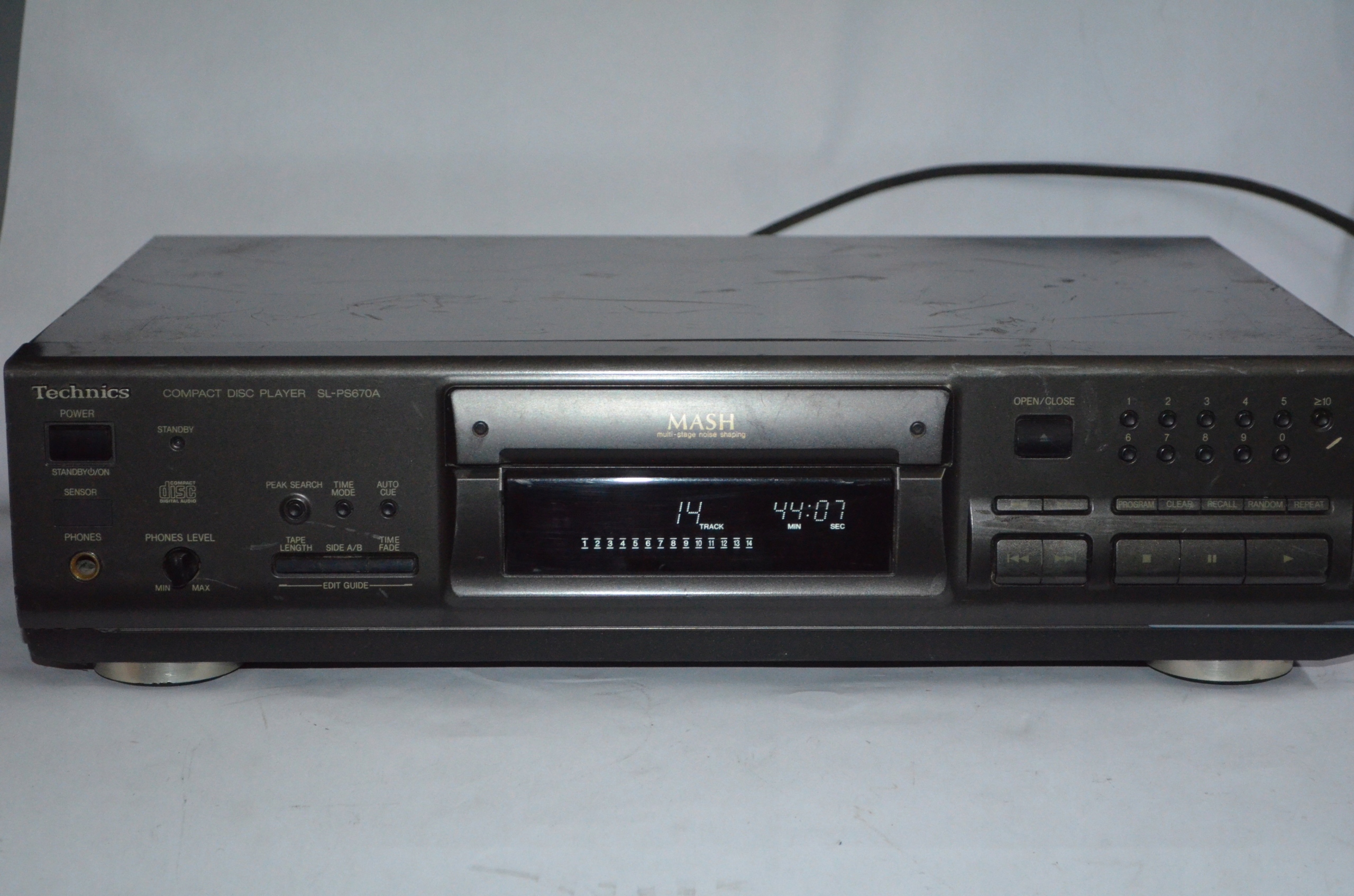 Technics SL-PS670A CD player Compact Disc MASH Kod producenta SL-PS670 / SL-PS670A / SL-PS670D