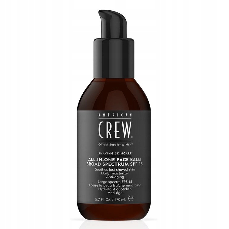 American Crew All In One balzám po holení s Uv filtrem SPF15 170 ml