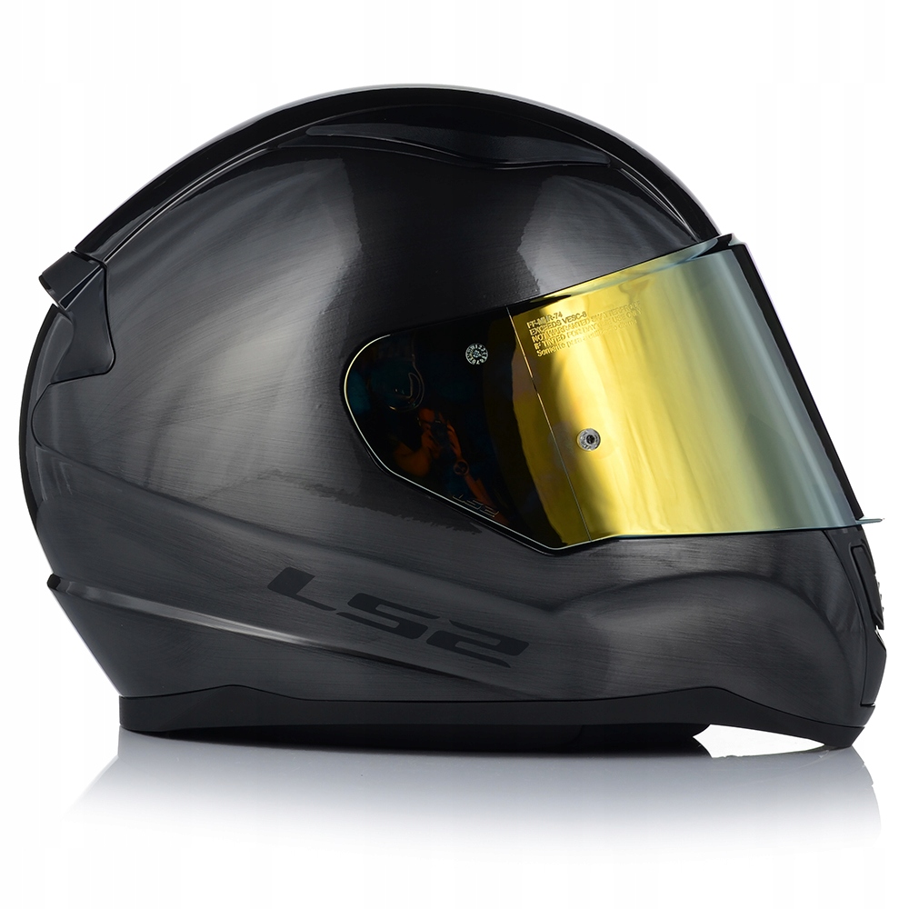 KASK MOTOCYKLOWY LS2 FF353 RAPID II JEANS TITANIUM + ZŁOTA SZYBA Rodzaj lakieru błyszczący