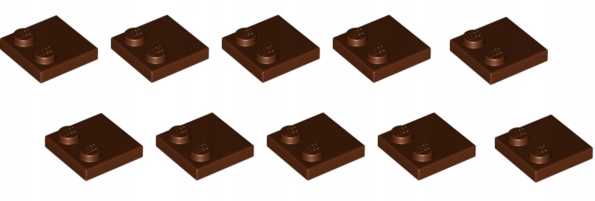 

Lego Płytka 2x2 brązowy 6196221 33909 - 10 szt