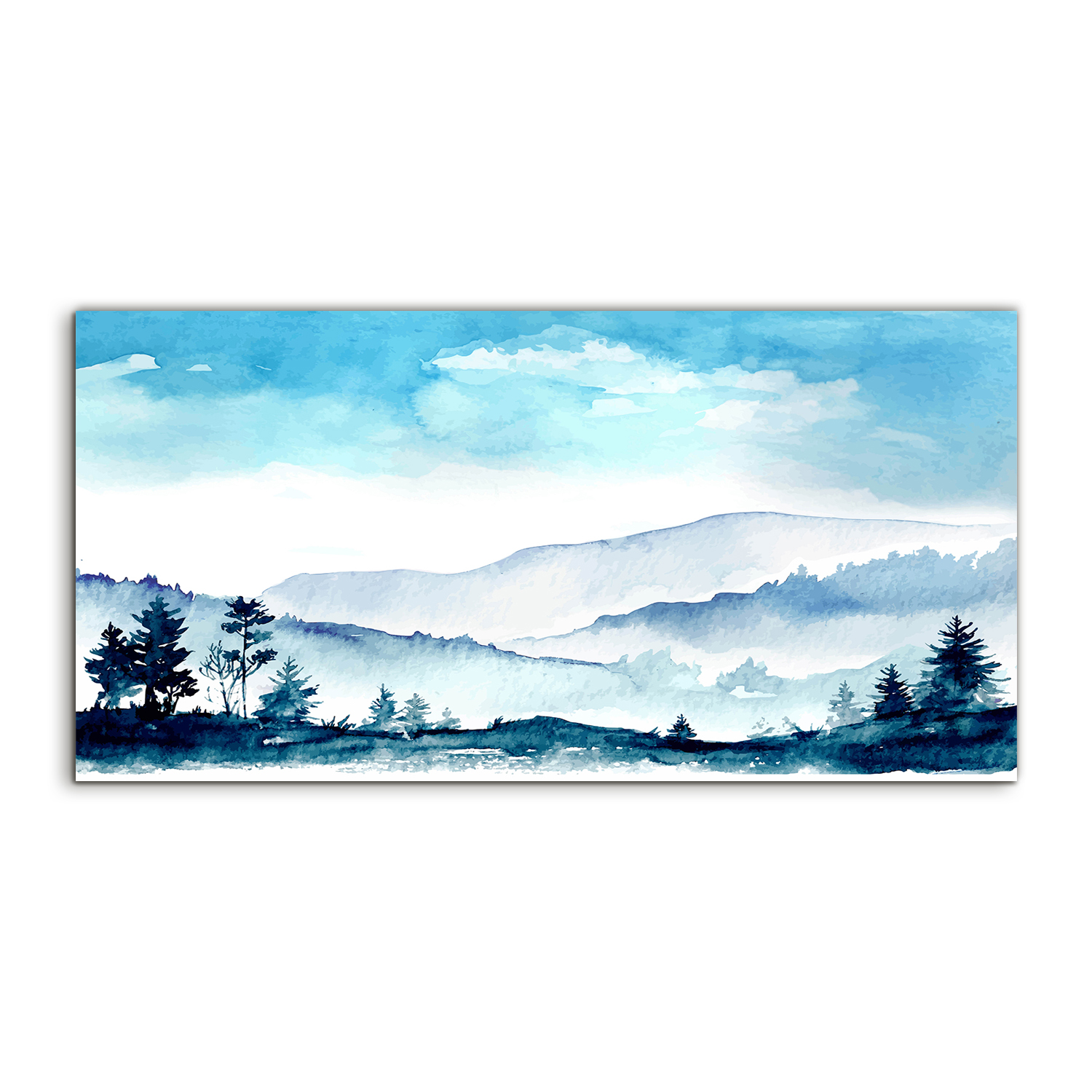 

Obraz akrylowy 100x50 ścienny Akwarele Góry Natura