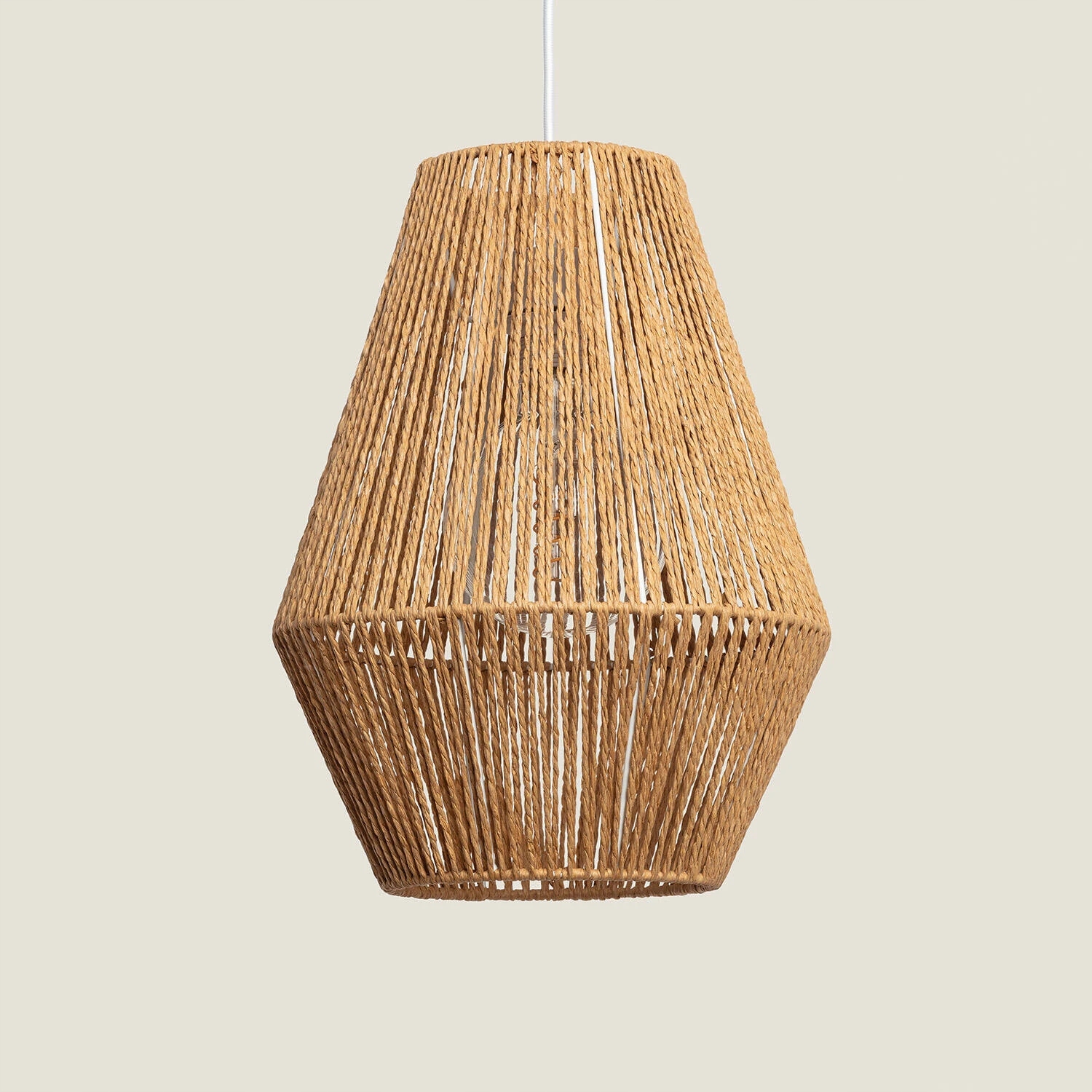 Závěsná lampa z pleteného papíru Trilla