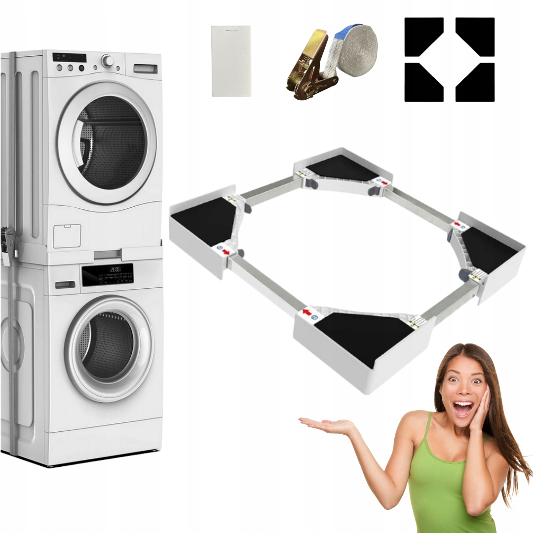 Łącznik pralki z suszarką Sevico regulowany rozmiar (49-72 cm)