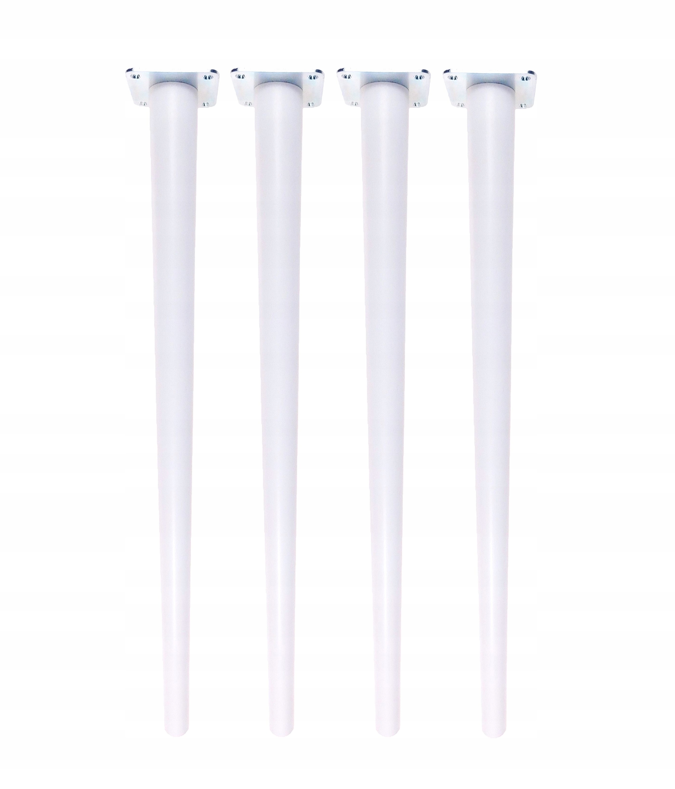 Drevená buková noha 72 cm – biely lak na stôl alebo písací stôl