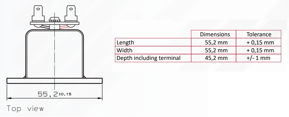 Mundorf AMTU40W1.2 Głośnik wstęgowy 4ohm 92db 55mm Model AMT 40U