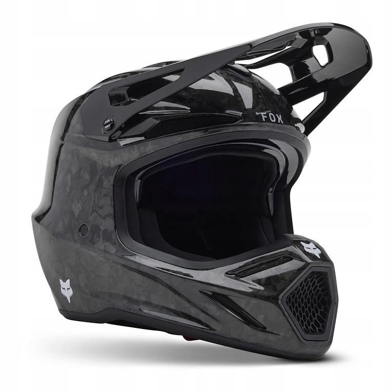 Motocyklová prilba Fox V3 Rs Carbon Solid Black čierna Darčeky