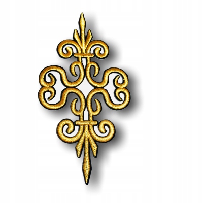 

Duża Złota Naszywka Aplikacja Naprasowanka Termo