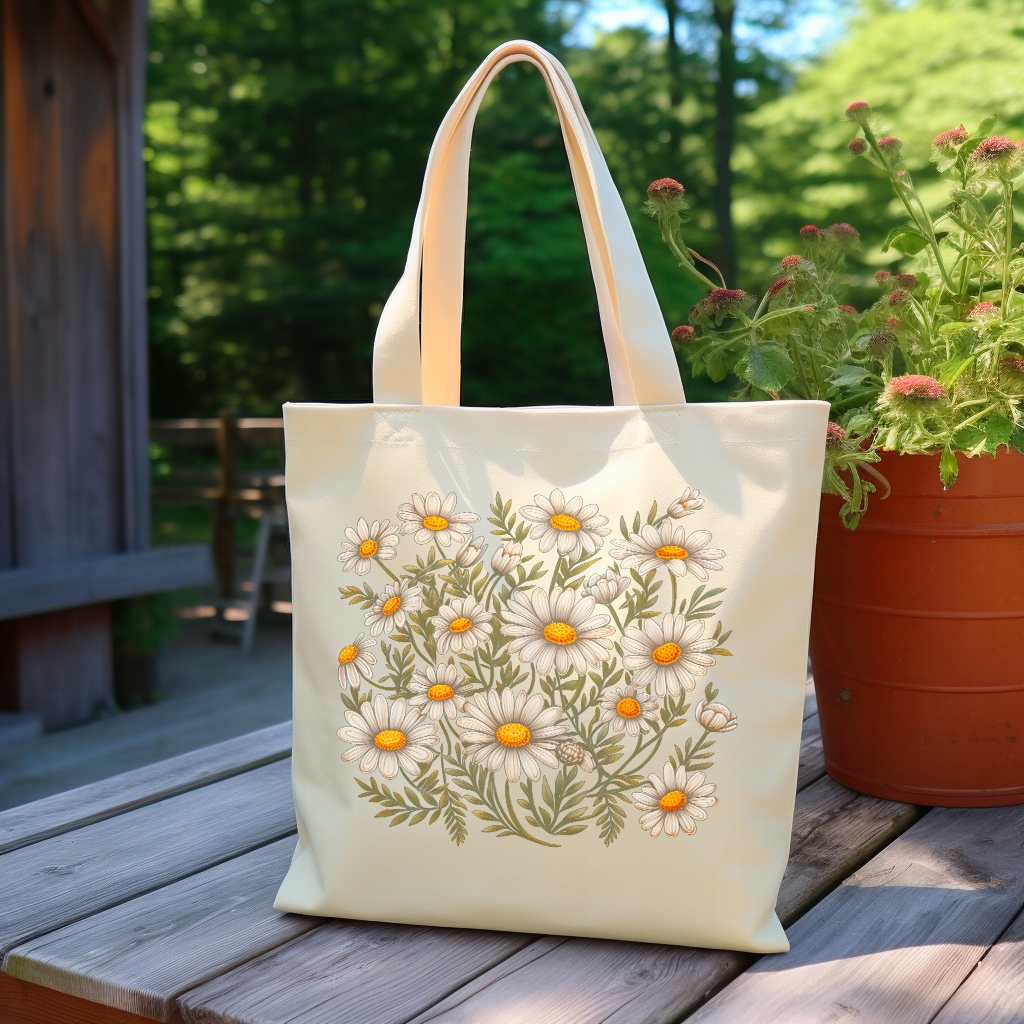 TORBA "Rumianka Shopper" Bawełniana Model Rumianka Shopper