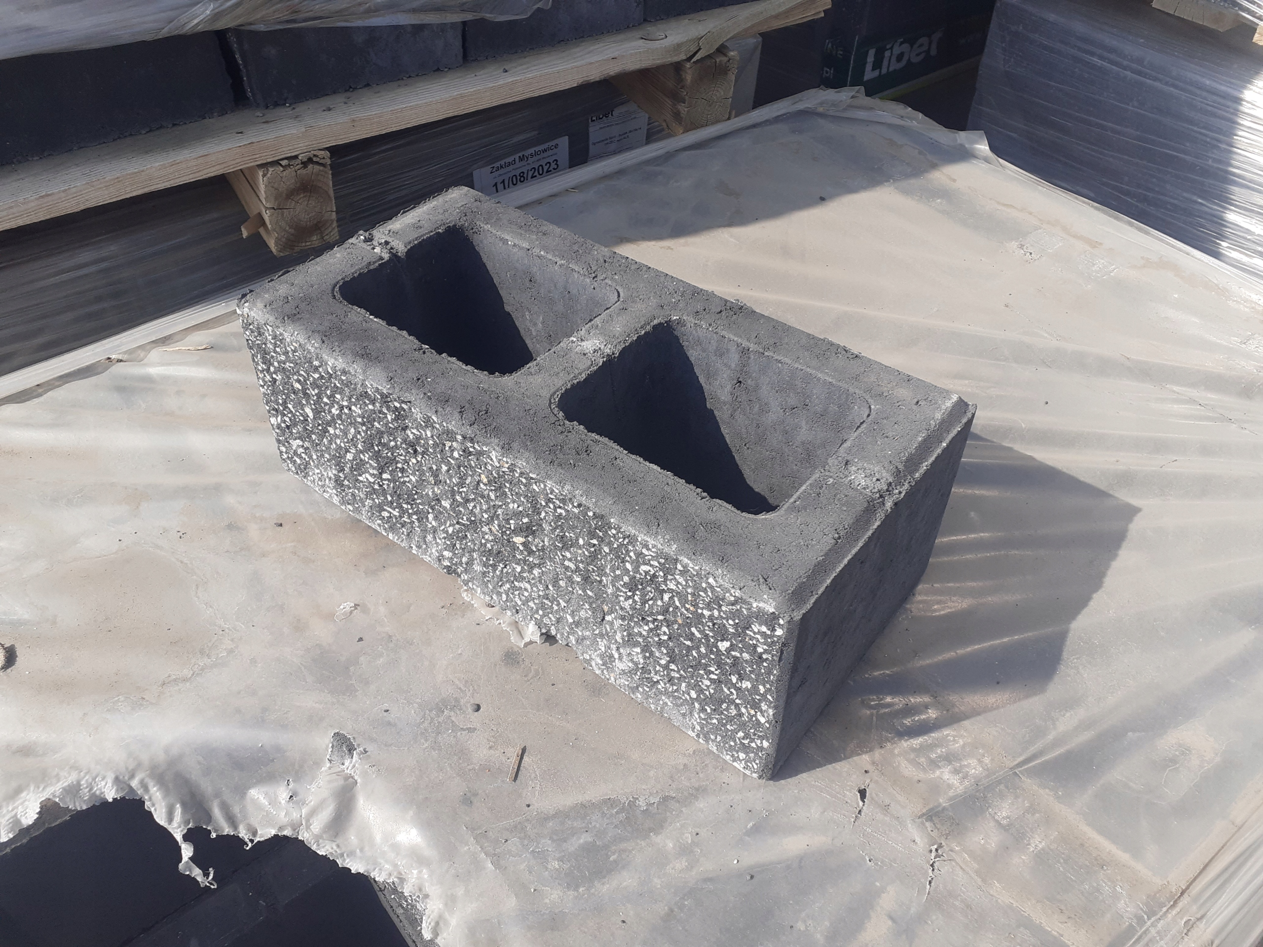 Pustak Ogrodzeniowy Split 38x19x14 Grafit Murek Promocja Kod producenta 01