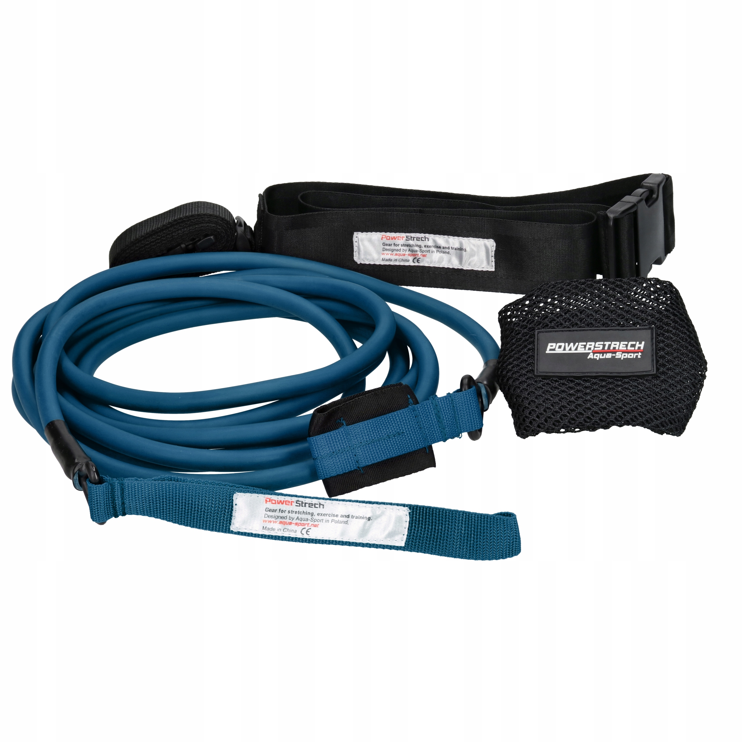 Dlouhá odporová guma pro plavce Aqua-Sport Powerstrech Long Belt Slider