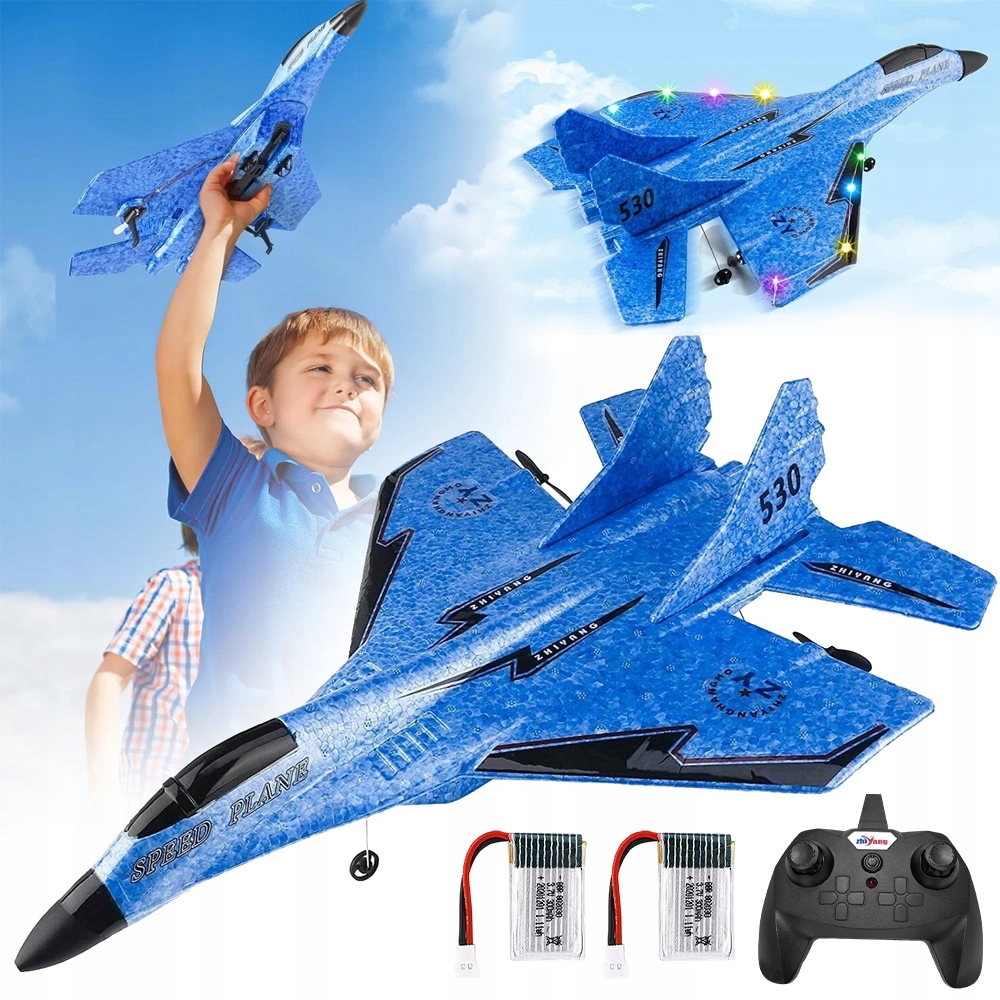 Letadlo na dálkové ovládání 2.4 GHz, snadno ovladatelný Rc kluzák pro děti