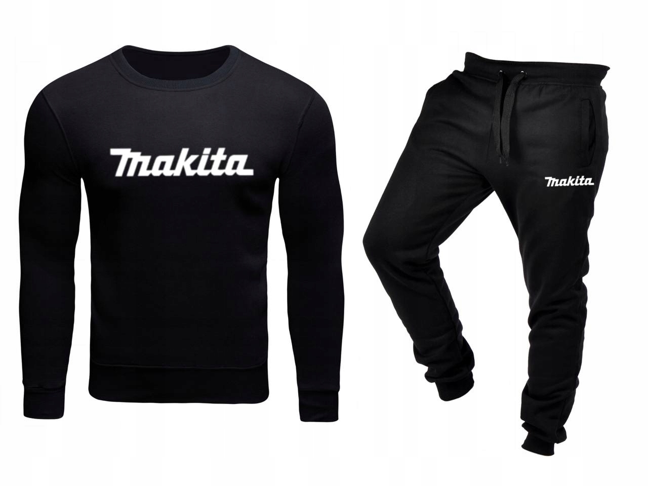 Tepláková Souprava Teplákovka Bez Kapuce Makita Černá XXL