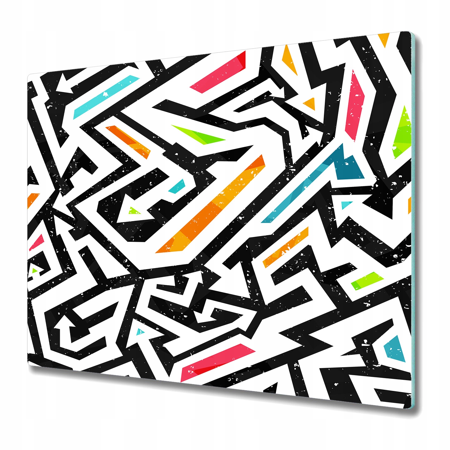 Skleněná ochrana na indukci Graffiti 60x52 cm