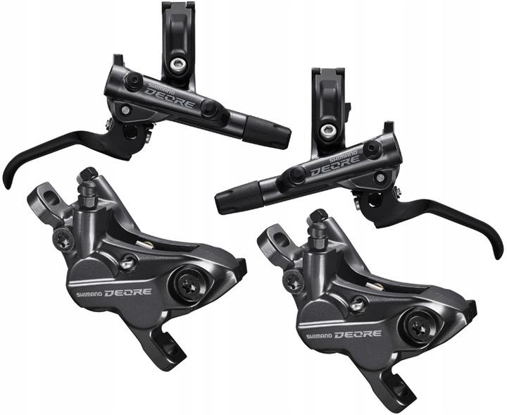 Hamulce tarczowe Shimano Deore BR-M6120 4 tłoczkowe komplet