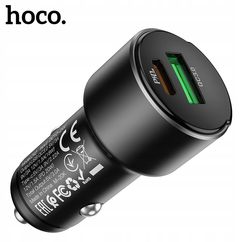 Szybka ładowarka Typ Typu C USB-C PD 20W LED do iPhone 12 13 14 15 Pro Max Producent Hoco