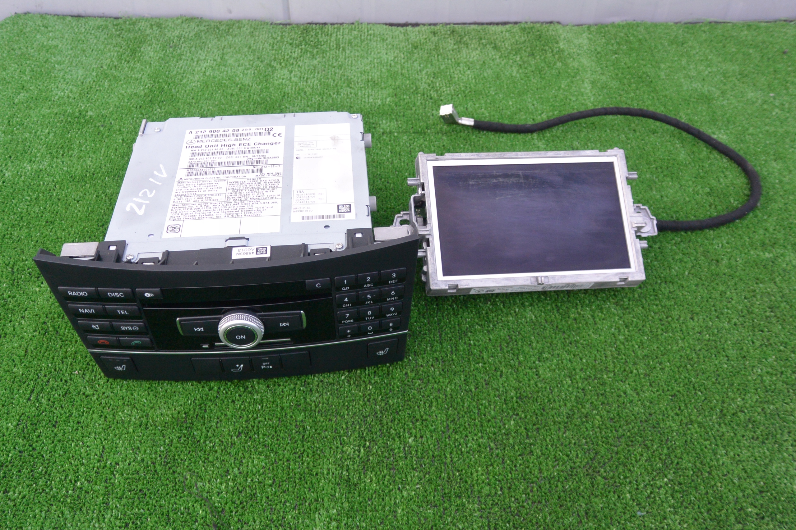 RADIO NAVI display KPL MERCEDES W212