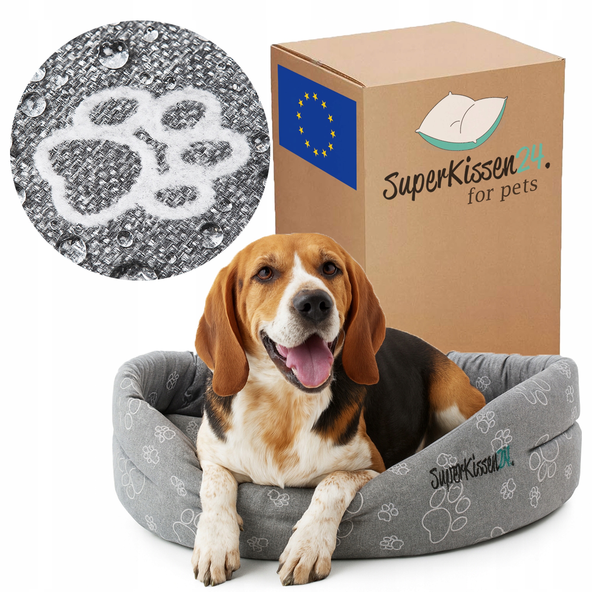 Levně Pelíšek pro psa kočku L Standard s kožešinou, měkké potah Claw