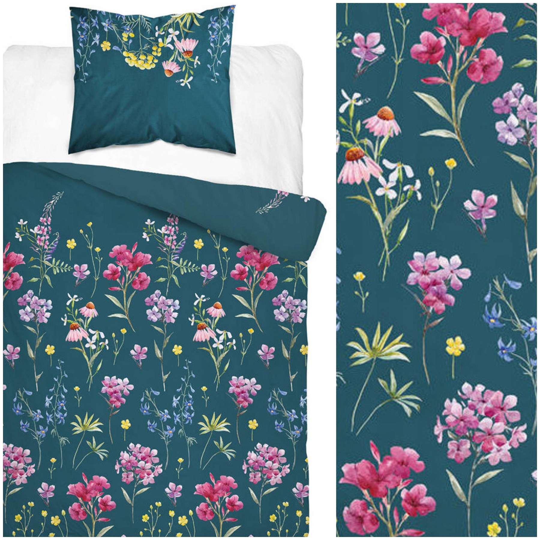 Povlečení Bavlněný satén 140x200 1x 70x80 Bavlna Saténové vzory Výběr