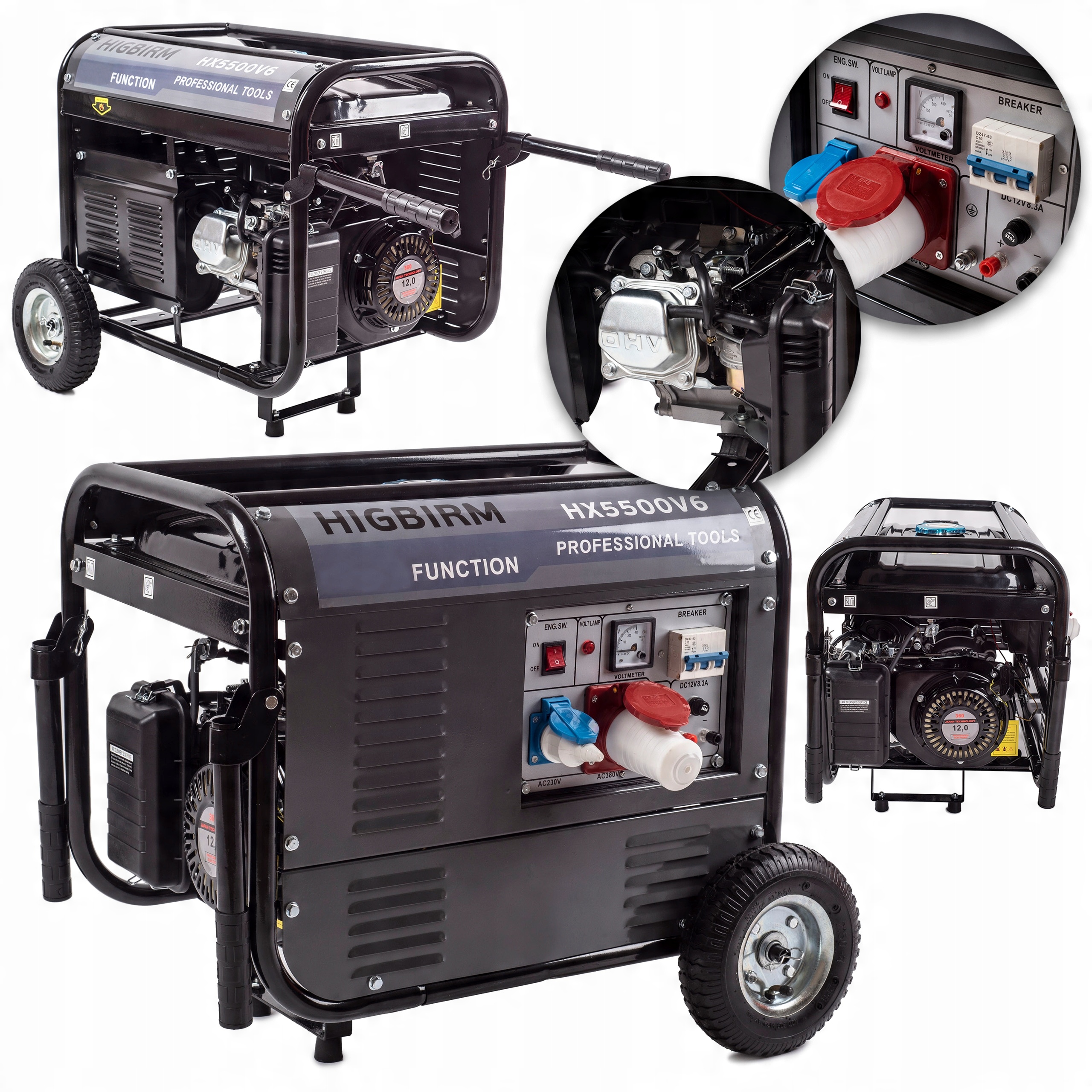 

Agregat Prądotwórczy 4.8kW 6.5KM 380V/230V Briggs