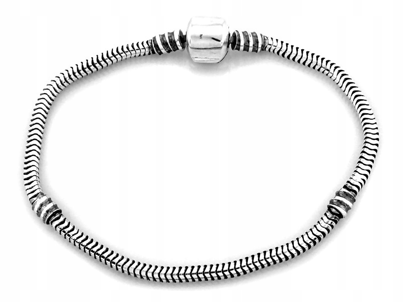 Stříbrný dámský náramek 925 pro přívěsky beads, přívěsek jako dárek r20