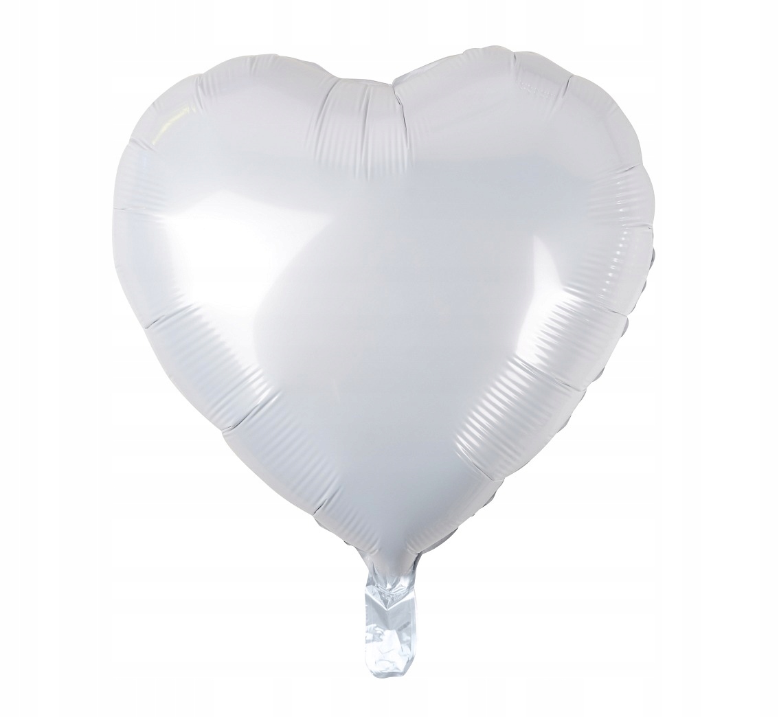 balon SERCE BIAŁE  18'' 46cm |  HS-S18BL — 2