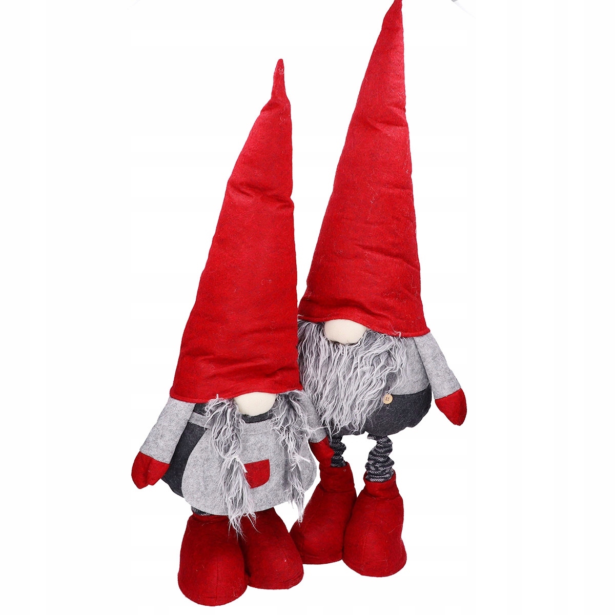 SKRZAT KRASNAL MIKOŁAJ PREZENT NA ŚWIĘTA GNOM TELESKOPOWE NOGI DUŻY 128cm Materiał dominujący inny