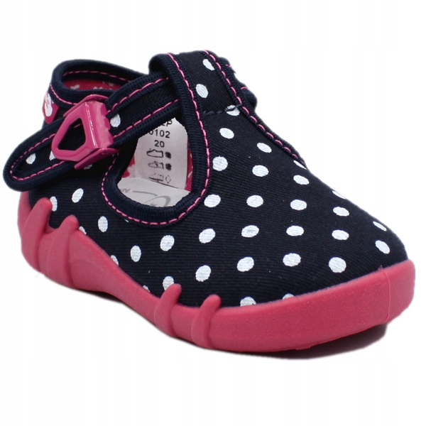 

Renbut Kapcie Dziewczęce 13-102-P Kropki 22