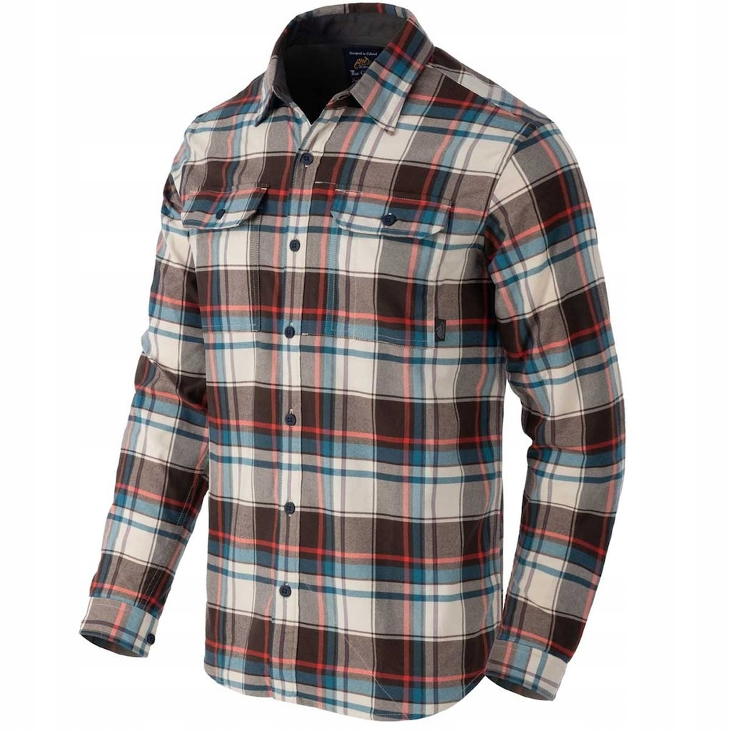Pánská kostkovaná košile vzdušná Helikon-Tex GreyMan Foggy Meadow Plaid L