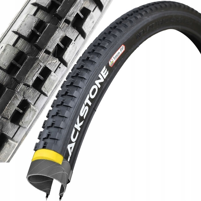 Black opona 24x1 3/8 37-540 Antyprzebiciowa wózek inwalidzki 24" 1.3/8