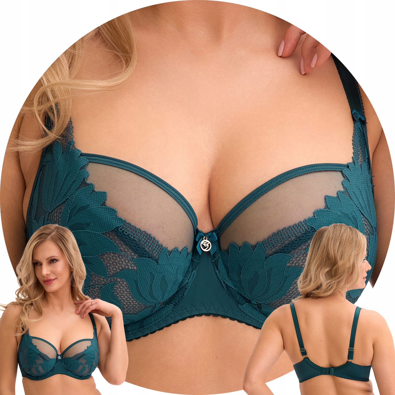 Gaia 1135 Podprsenka Měkká Soft zelená 70G