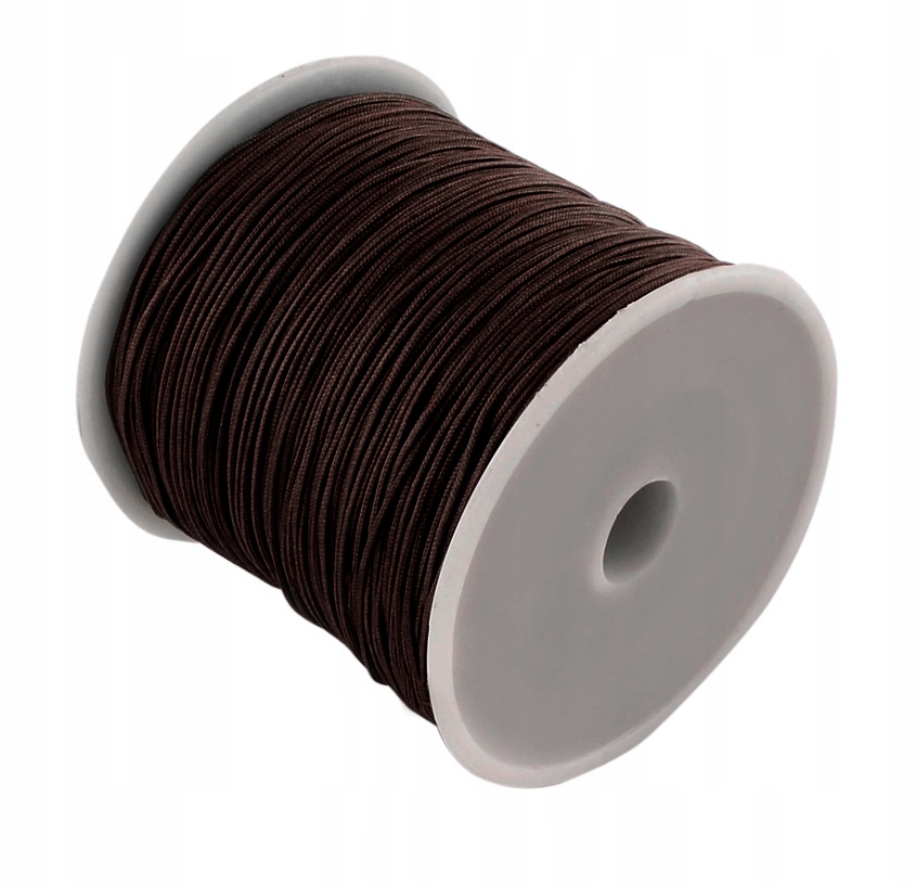M02 40m Sznurek 0,8mm nylonowy ciemny Brązowy