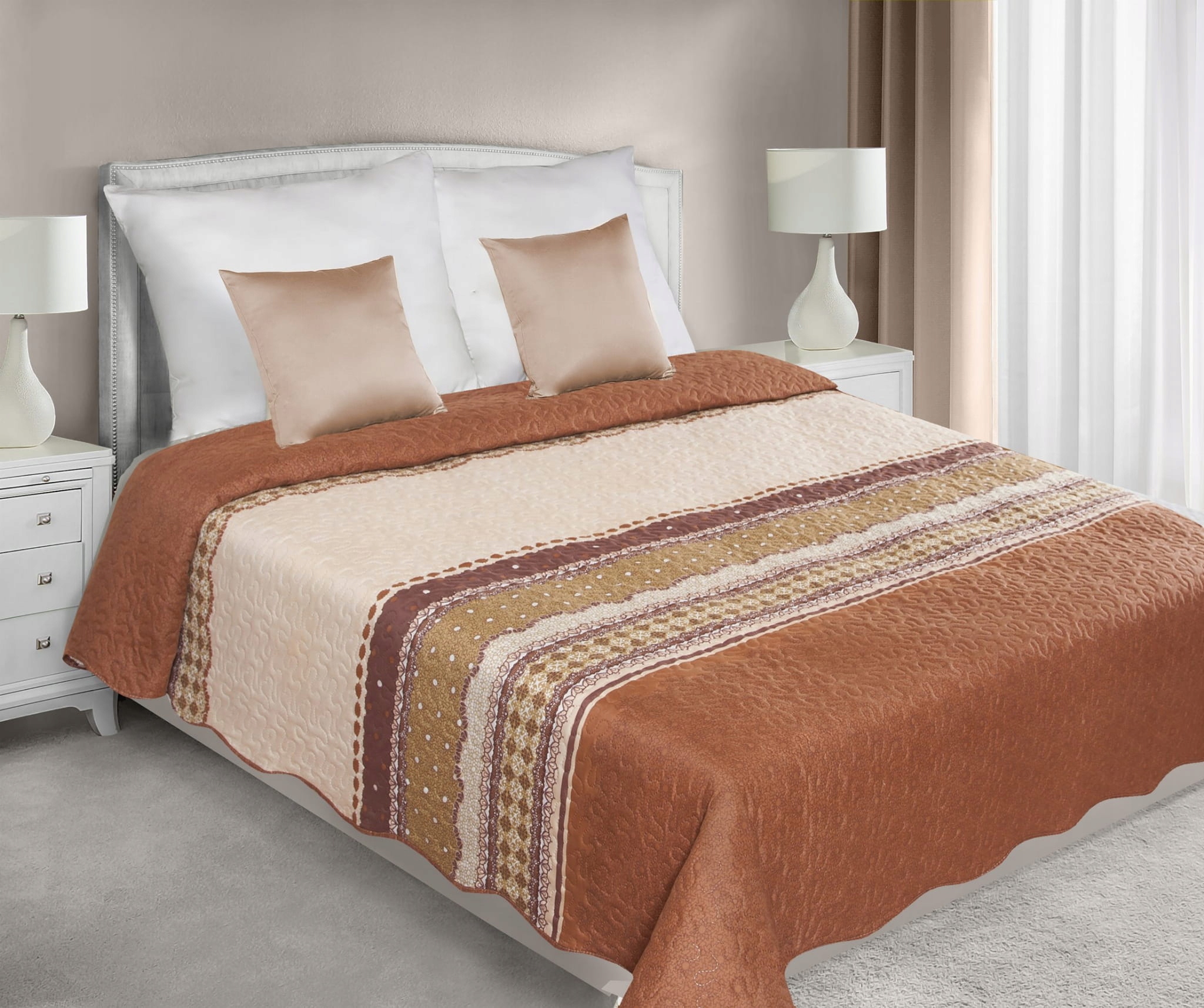 

Narzuta 220x240 Eurofirany Calvado brąz