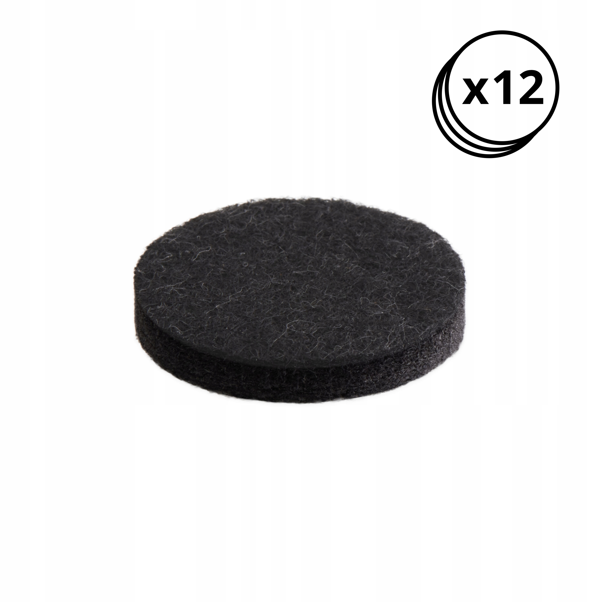 12 SZT FILC PODKŁADKI POD KRZESŁA NOGI MEBLE FI 28