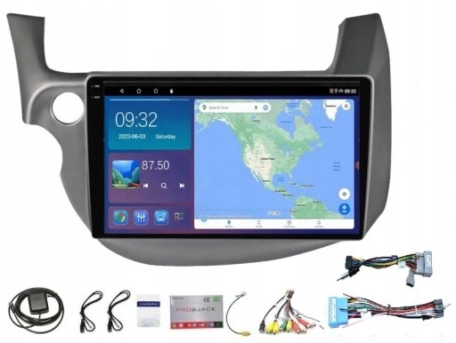 Rádio Navigácia Gps Android Honda Jazz 2008-2014 Usb Wifi Carplay 4/64 Gb