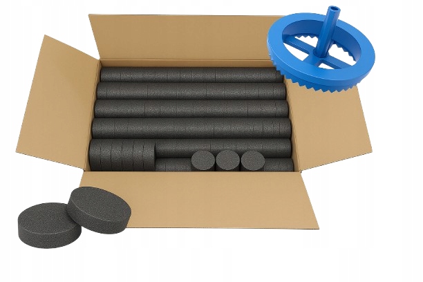 ZAŚLEPKI STYROPIANOWE ZATYCZKI ZAŚLEPKA STYROPIANOWA GRAFIT 500 SZT + FREZ