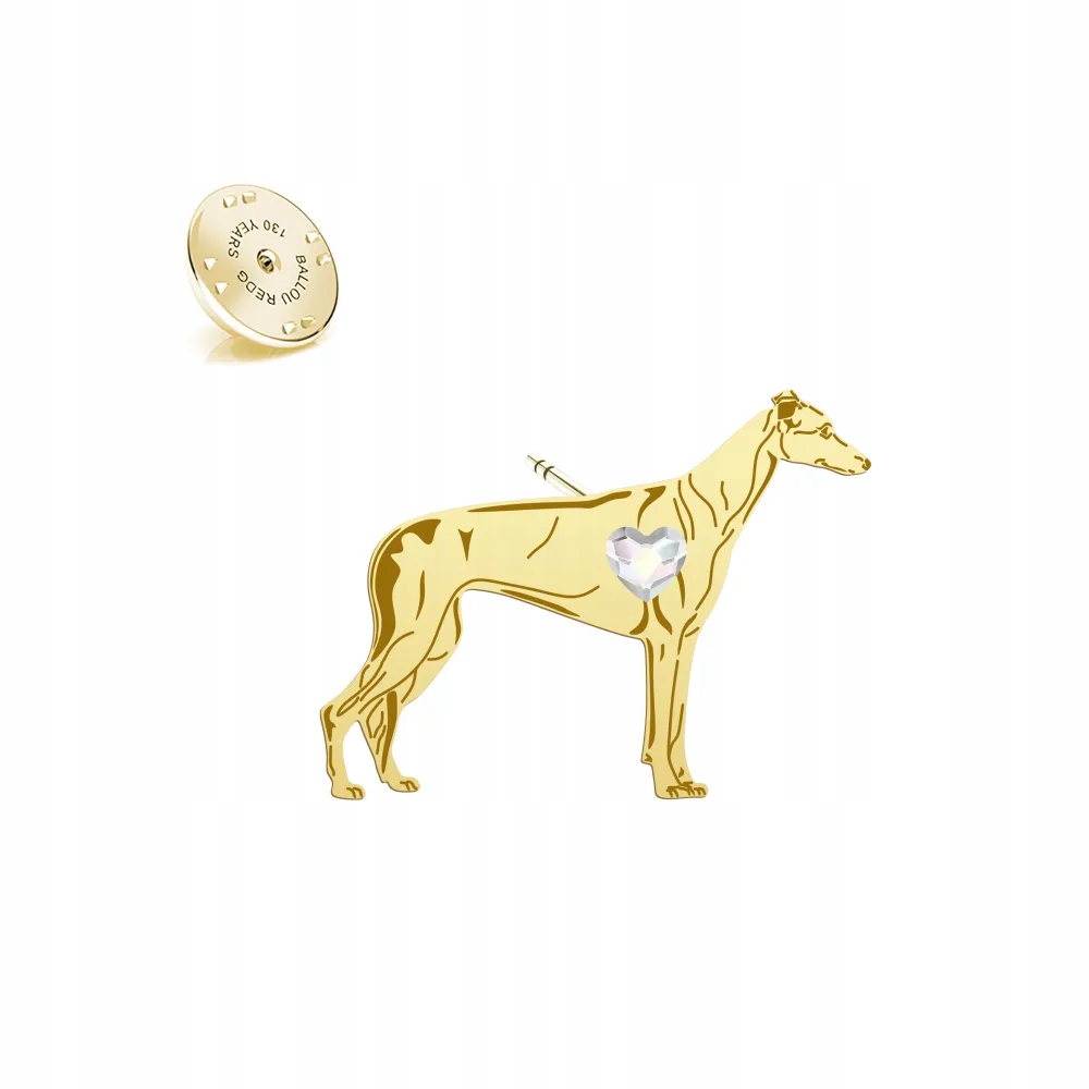 Odznak s pejskem Greyhound 925 Šperky Dárek Pin Dedikace Bonus