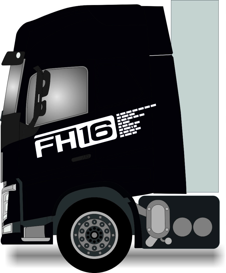 Naklejki VOLVO FH16 na boki CEGIELKI