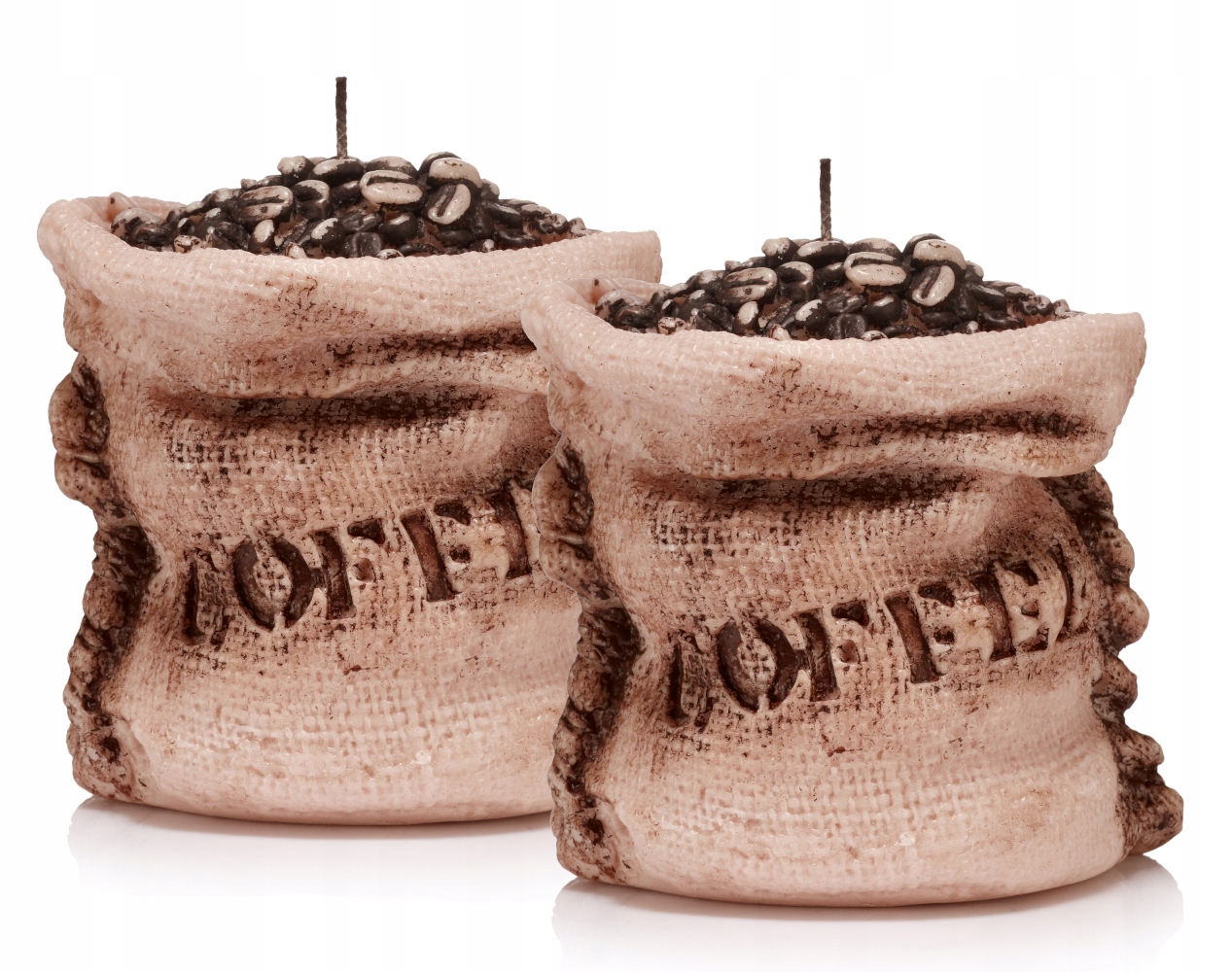 

Świeczki ozdobne świece Kawa 2 szt jasnobrązowe