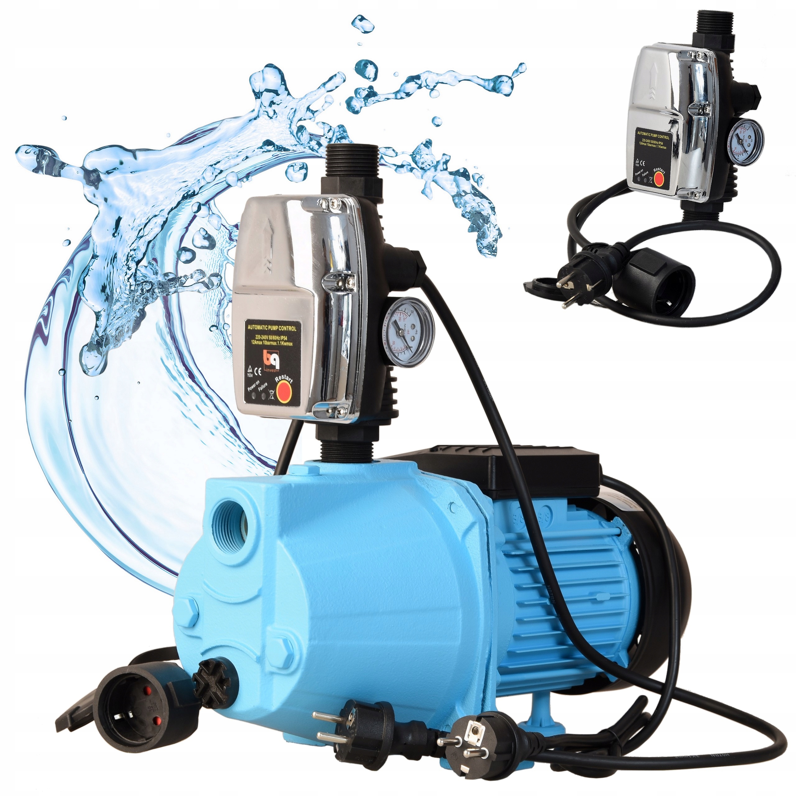Hydrofor Beznádržový Čerpadlo 370W pro vodu ET60S Automat na čerpadlo Výkonný