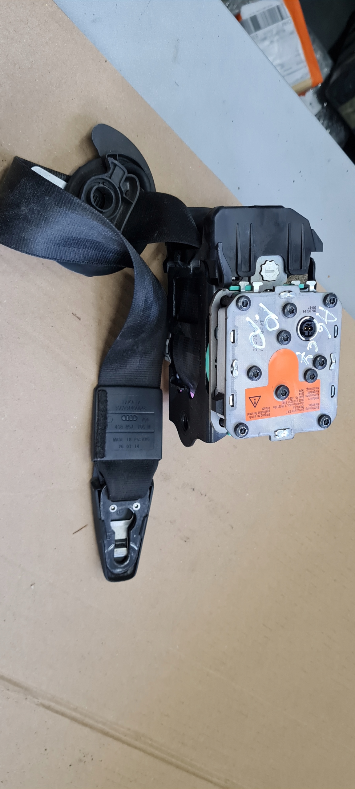 A6 C7 seat belt right front 4G8857706M 2014ROK