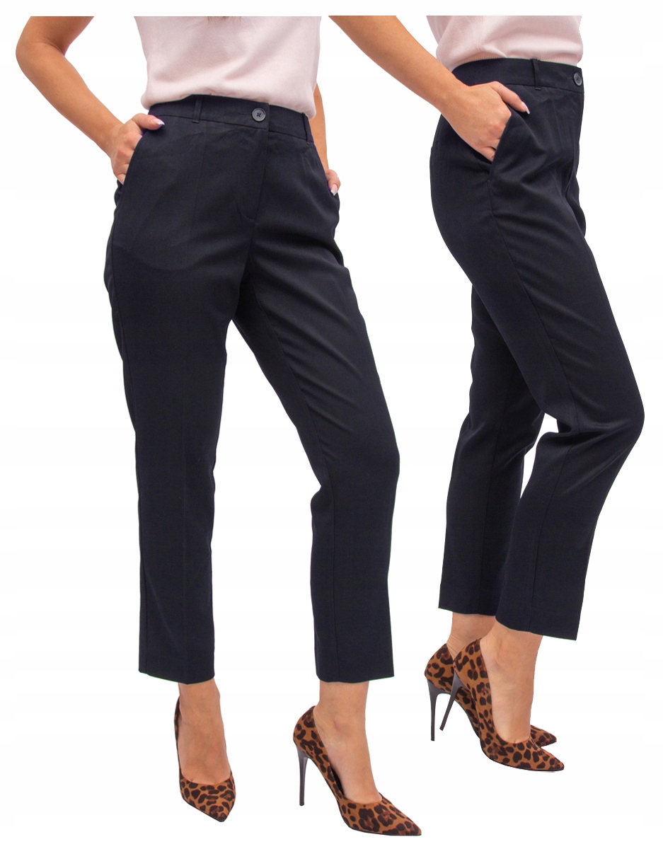 elegantní dámské kalhoty s vysokým pasem 56