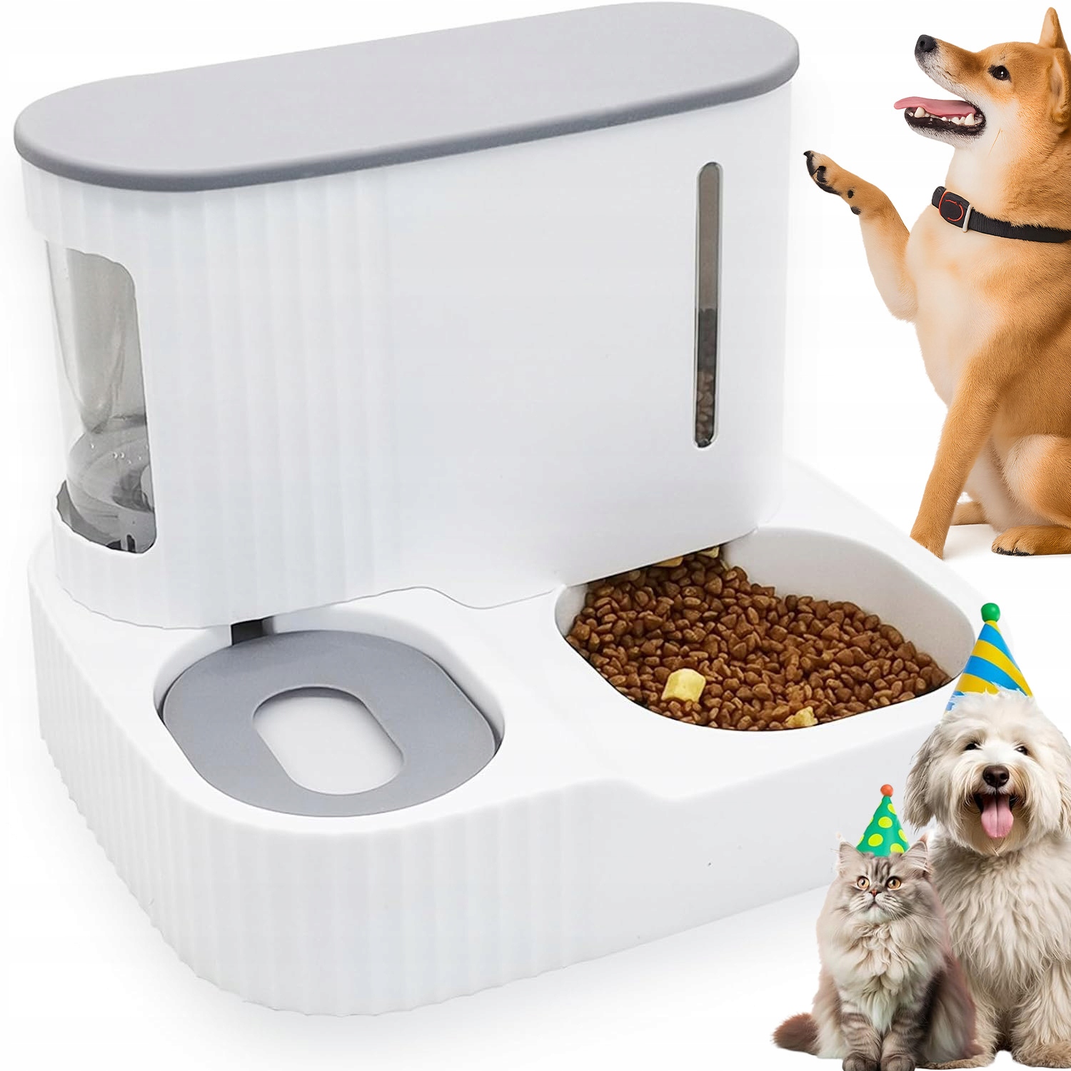 Levně Automatický Inteligentní Dávkovač Krmiva Pro Psa Kočku Nádoba 3L