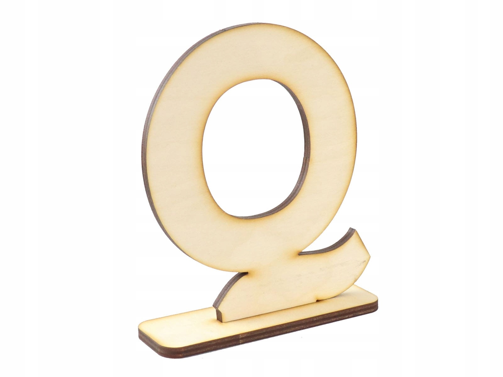 

Drewniana literka litera Q - dekoracja 15 cm