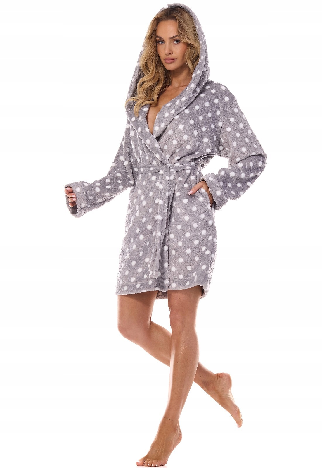 Dámský Župan L&L Dots vel L 42/44