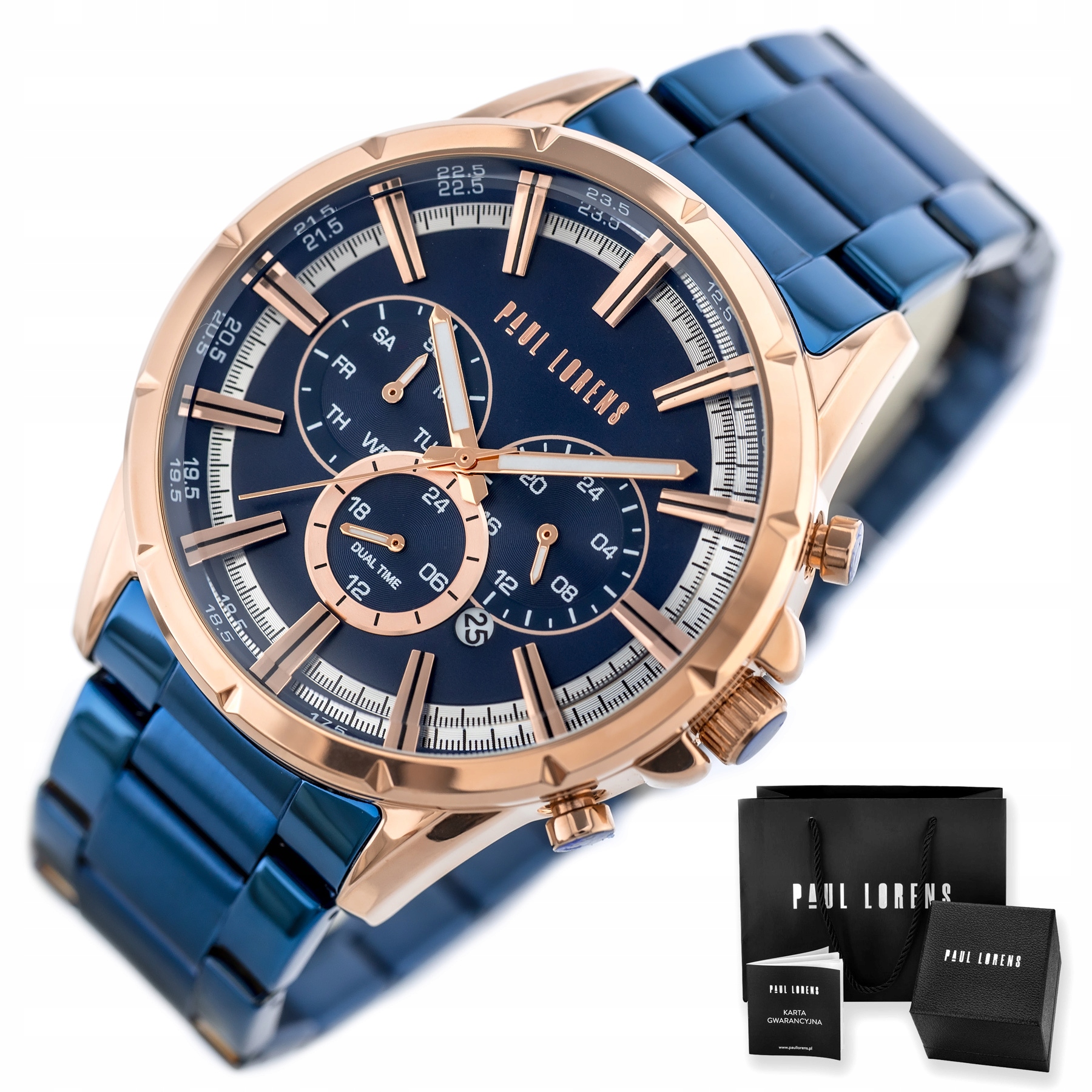 Pánské Hodinky Paul Lorens PL13605B-6F3 (zg359e) Box