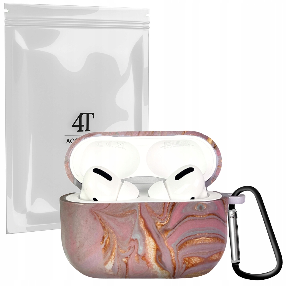 AIRPODS PRO ETUI POKROWIEC DO APPLE SŁUCHAWKI , OCHRONNE ODPORNE - RÓŻOWE